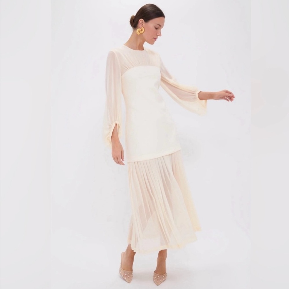 Elegant Ivory Sheer Dress - Tuckernuck Lorraine Dress